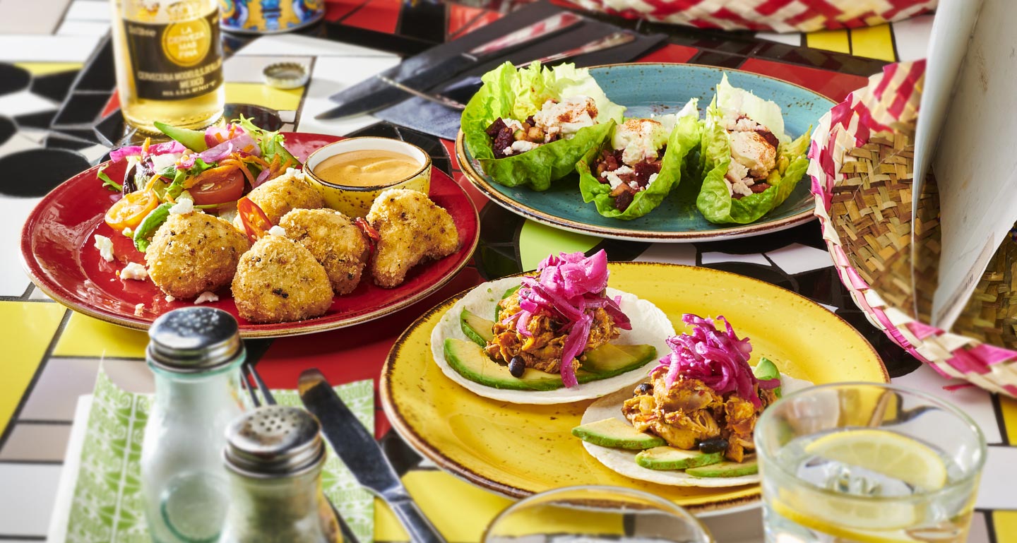 Selection of dishes from Chiquito